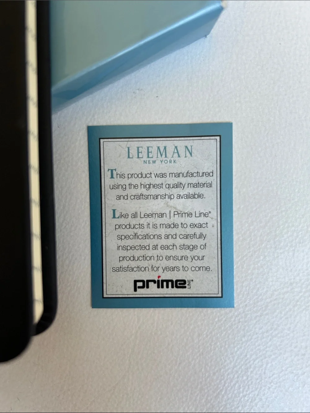 Leeman New York Prime Line black hardcover notebook